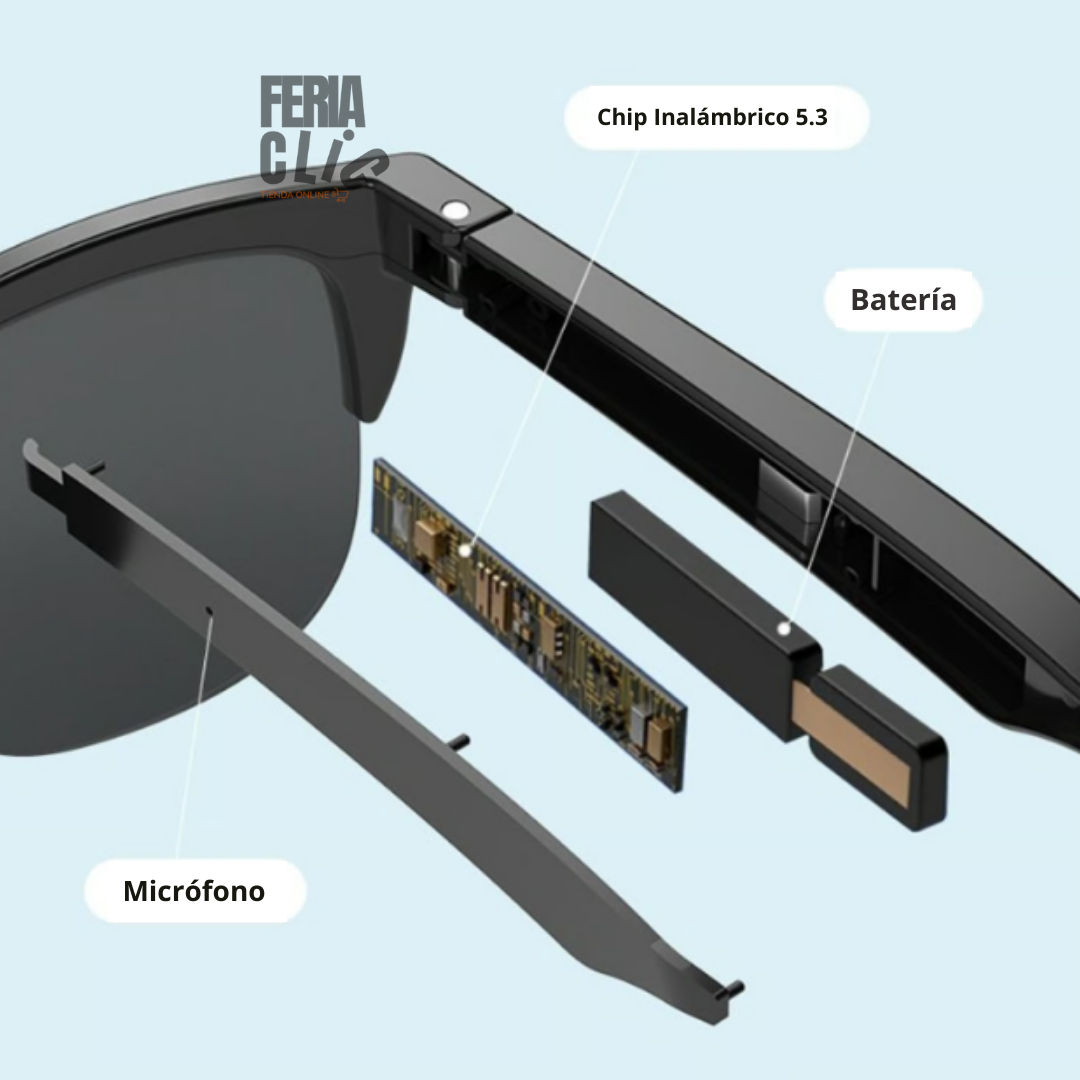 Gafas de sol inteligentes con audio Bluetooth